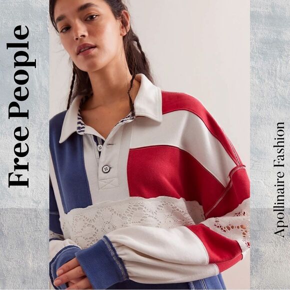 WE THE FREE AMERICAN POLO PULLOVER NWT - Picture 5 of 10